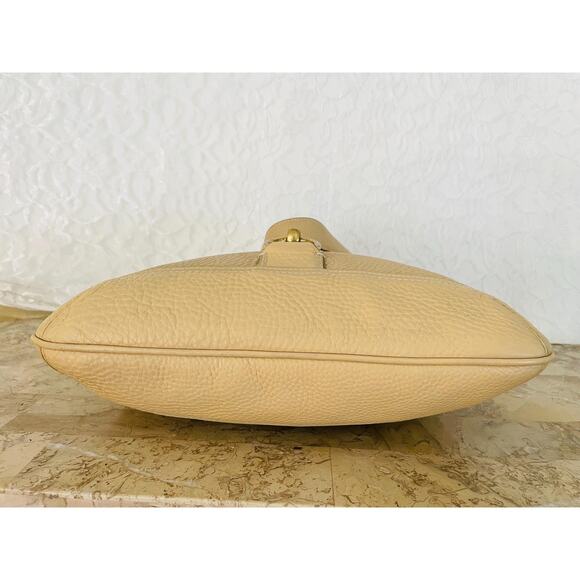 Vintage Coach Sand Hampton slim hobo pebble leather shoulder bag Serial 10210 - Picture 6 of 10